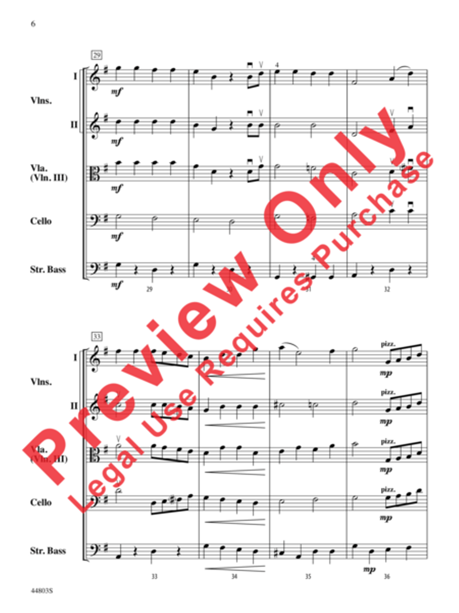 A Holly Jolly Christmas String Orchestra scores gallery preview page 7
