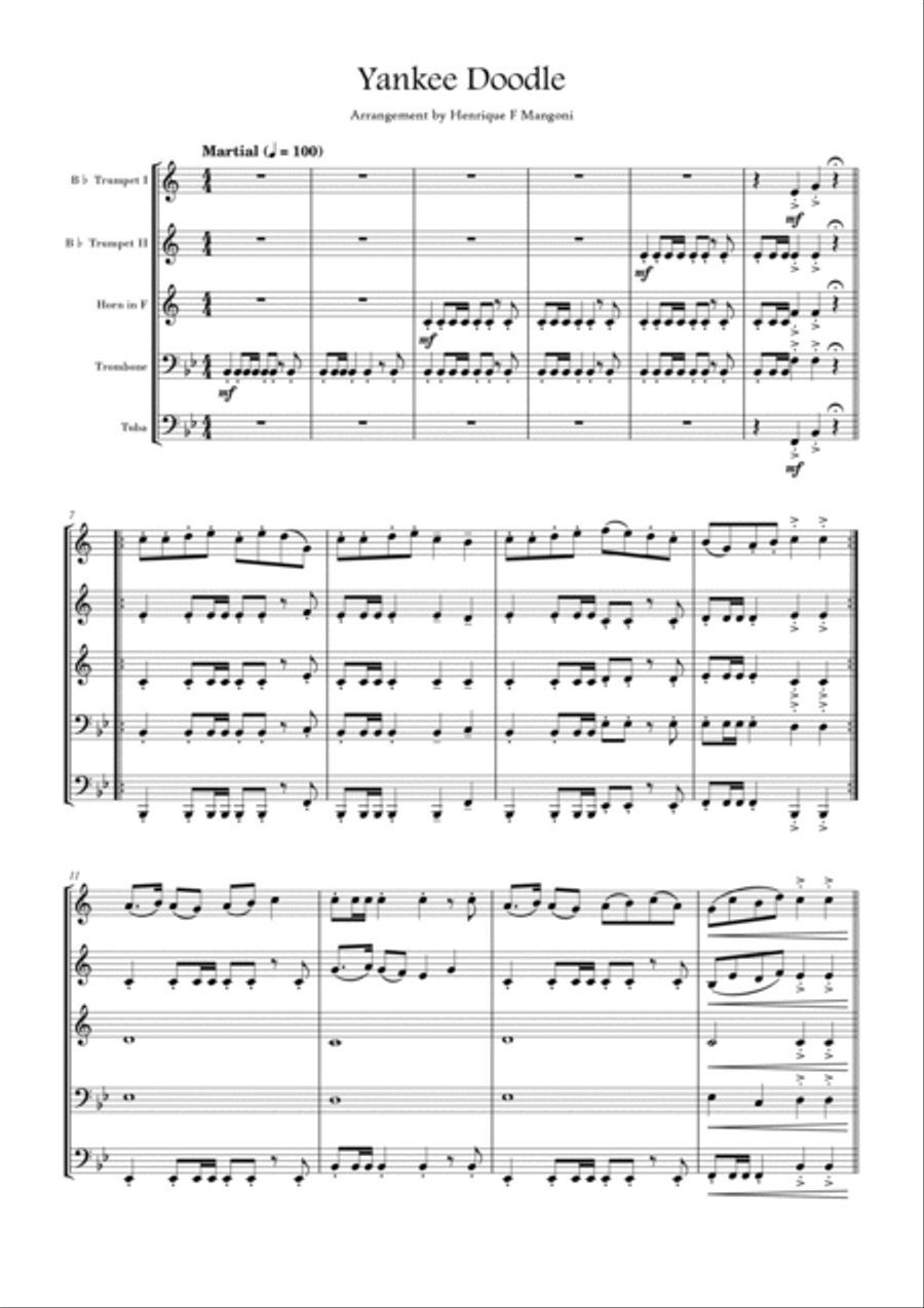 Yankee Doodle Brass Ensemble scores gallery preview page 2