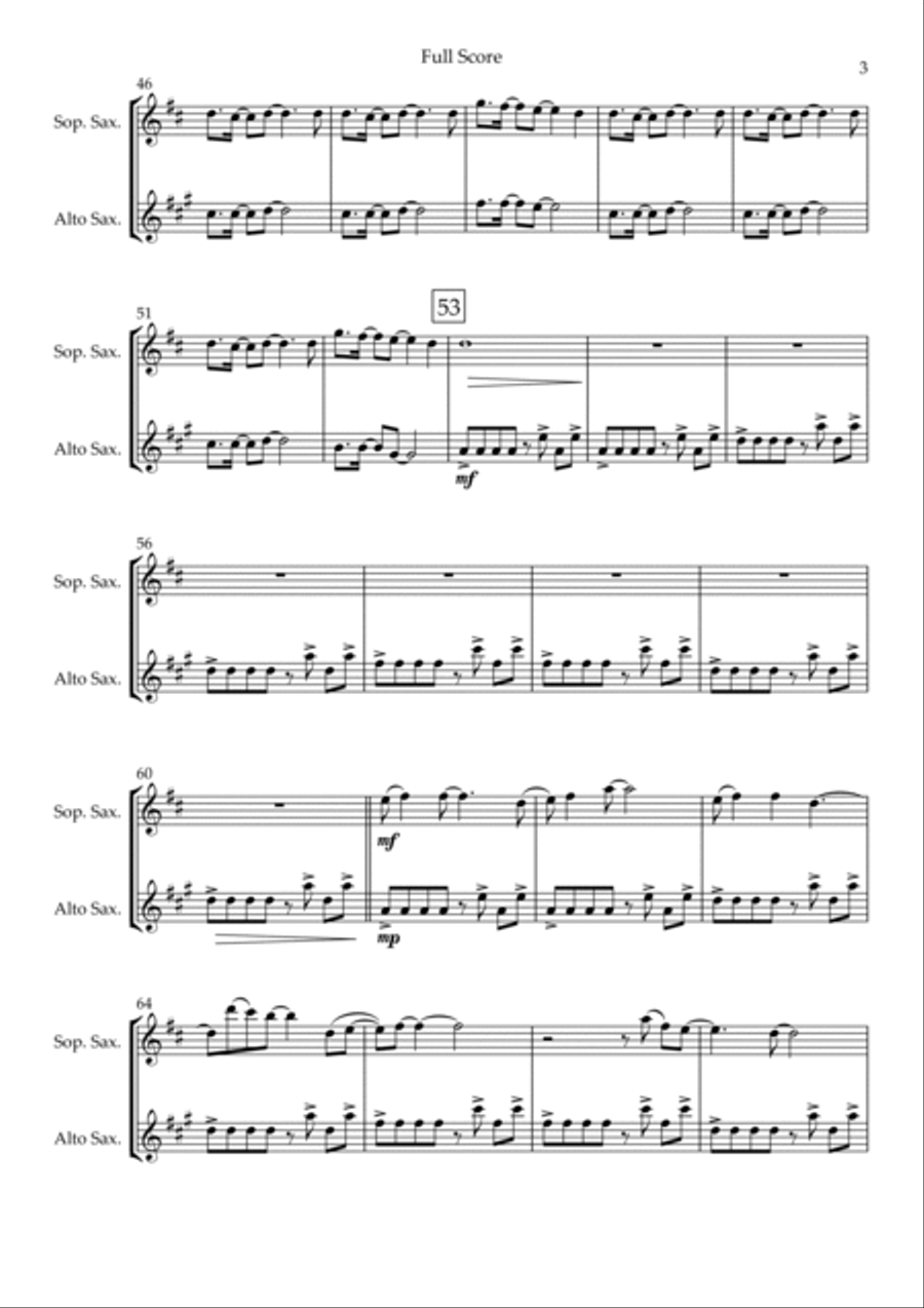 Without You Without You Soprano Saxophone scores gallery preview page 3