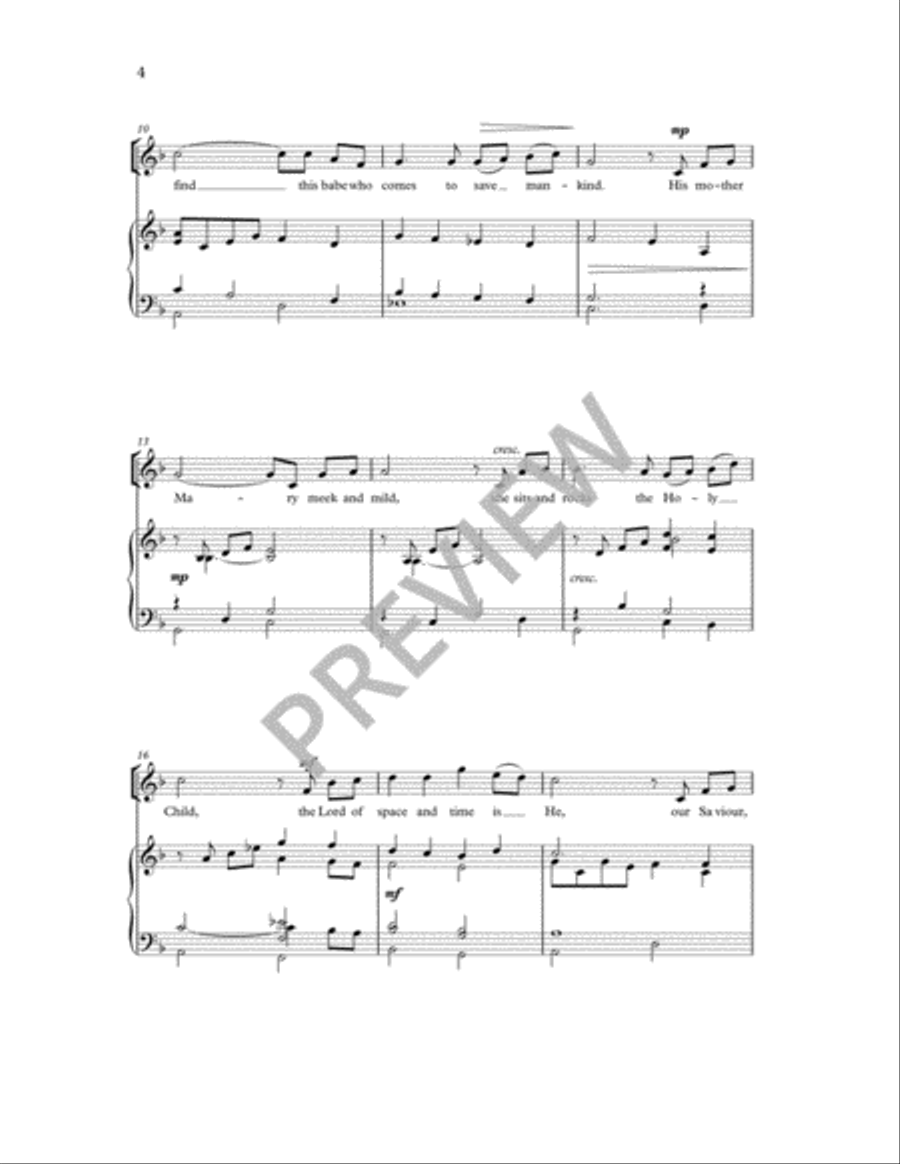 Carol of the Stable 4-Part scores gallery preview page 5
