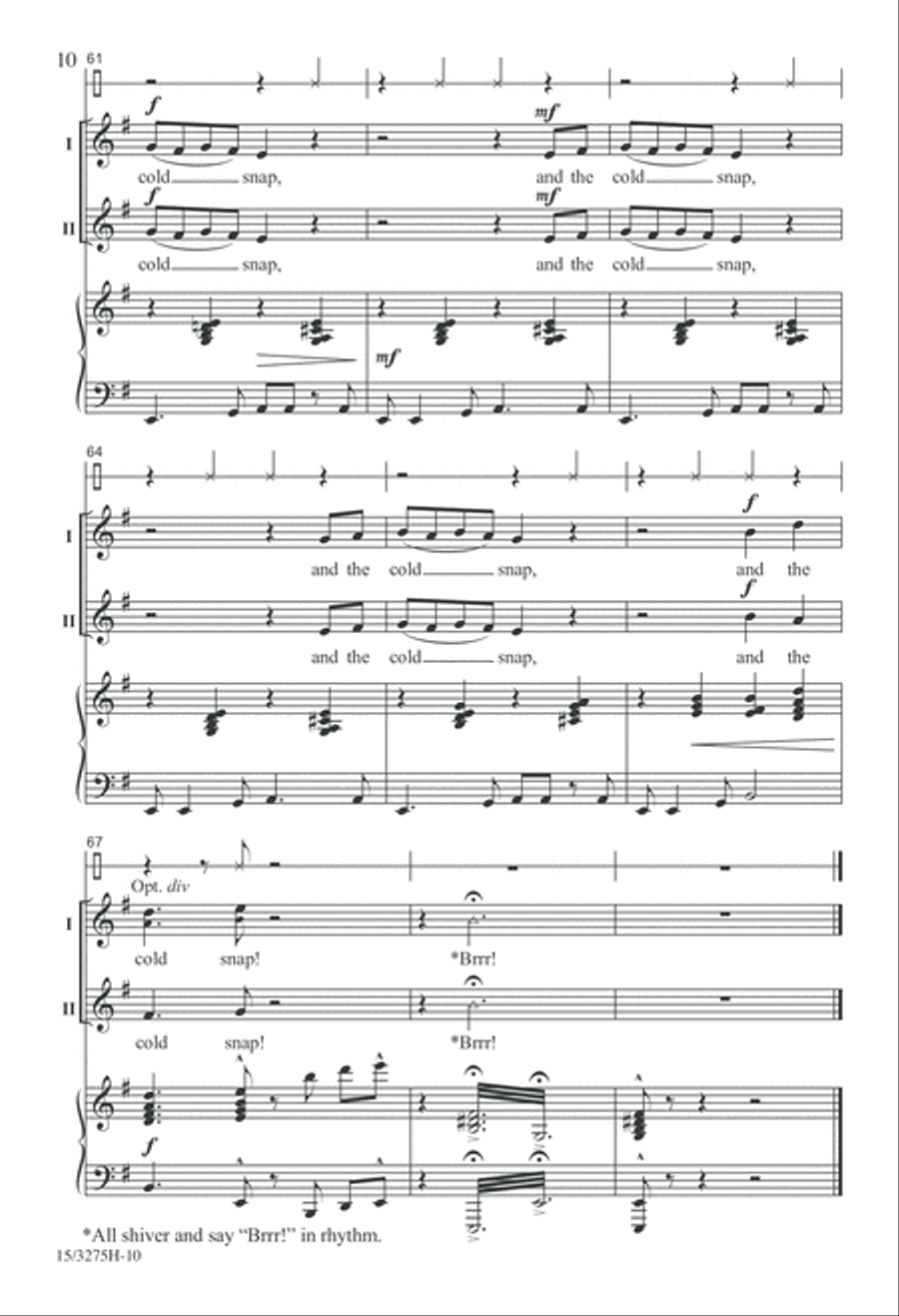 Cold Snap 2-Part scores gallery preview page 10