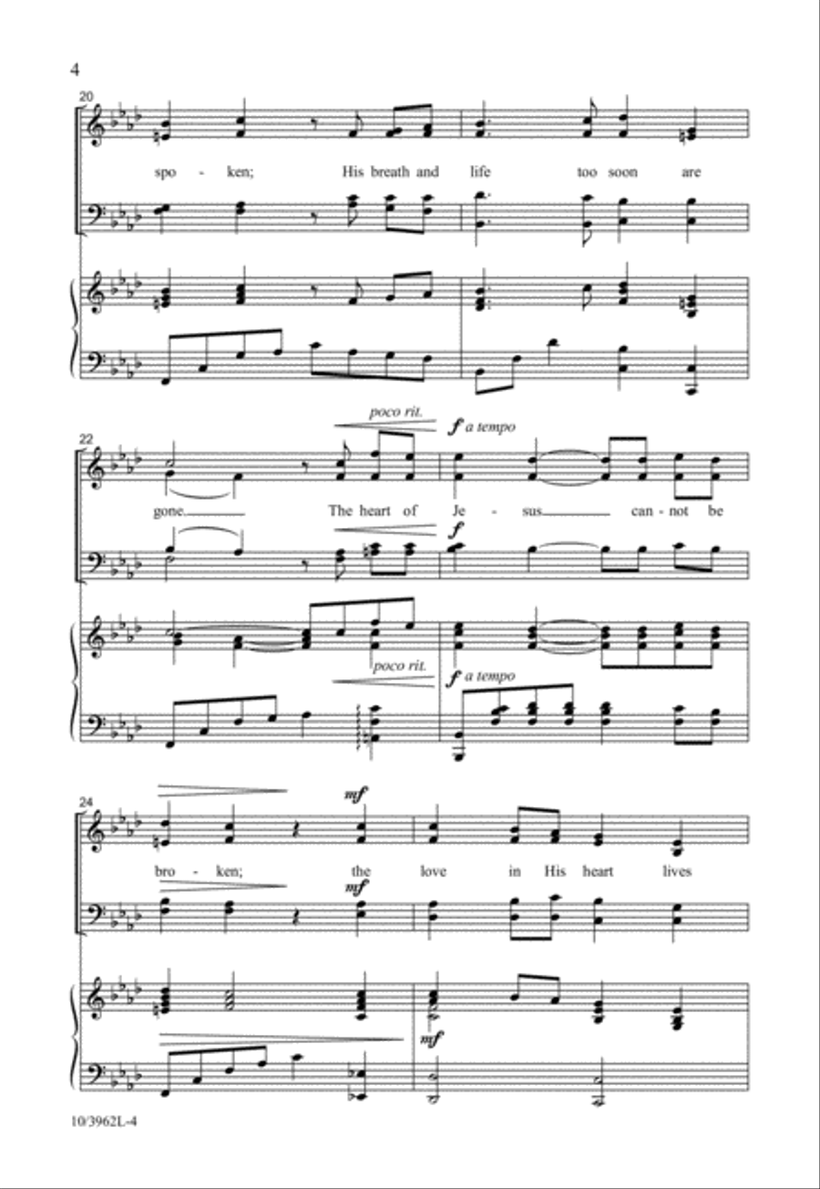 The Heart of Jesus The Heart of Jesus 4-Part scores gallery preview page 5
