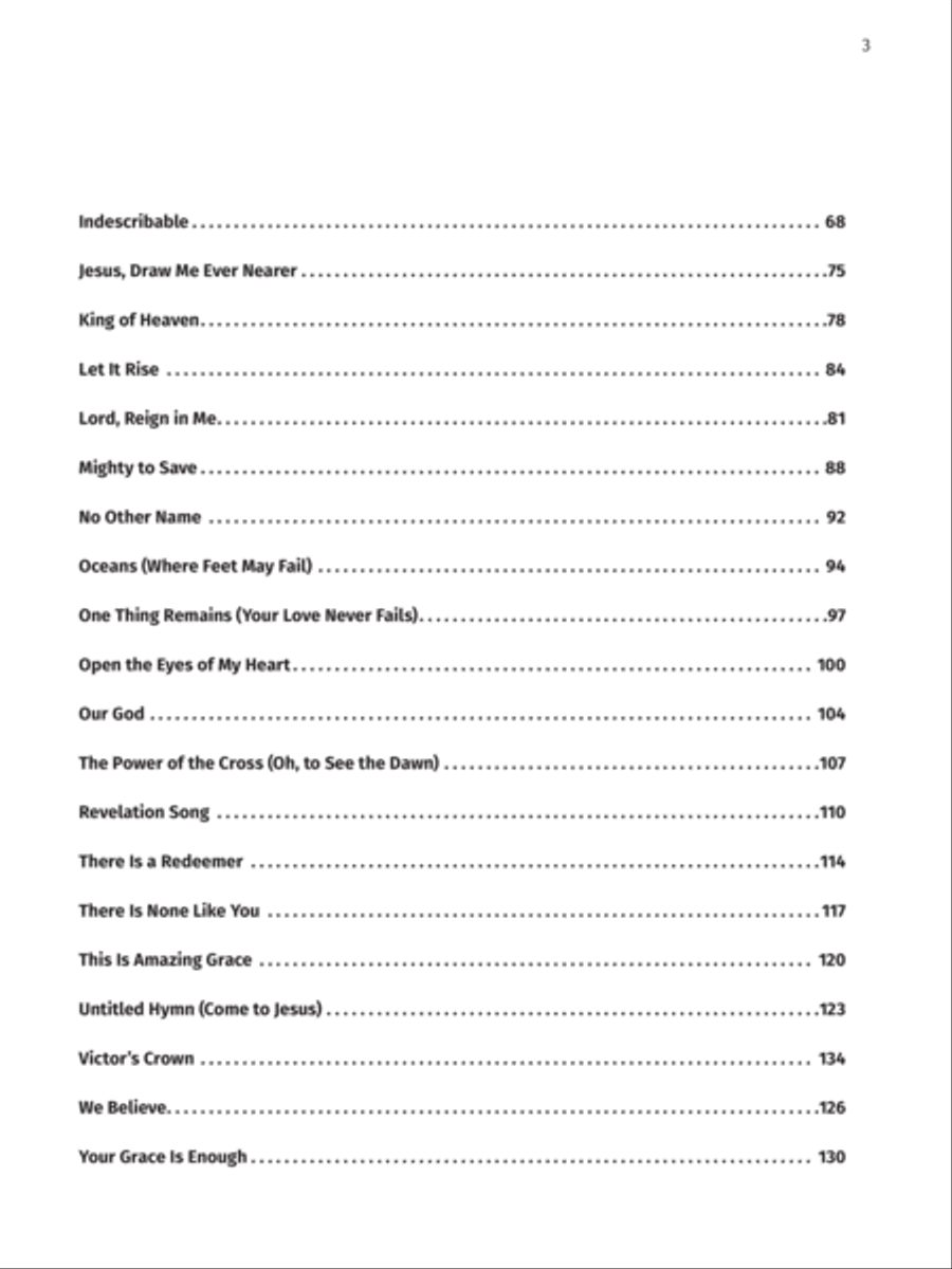 A to Z Praise and Worship Hits Piano Solo scores gallery preview page 4