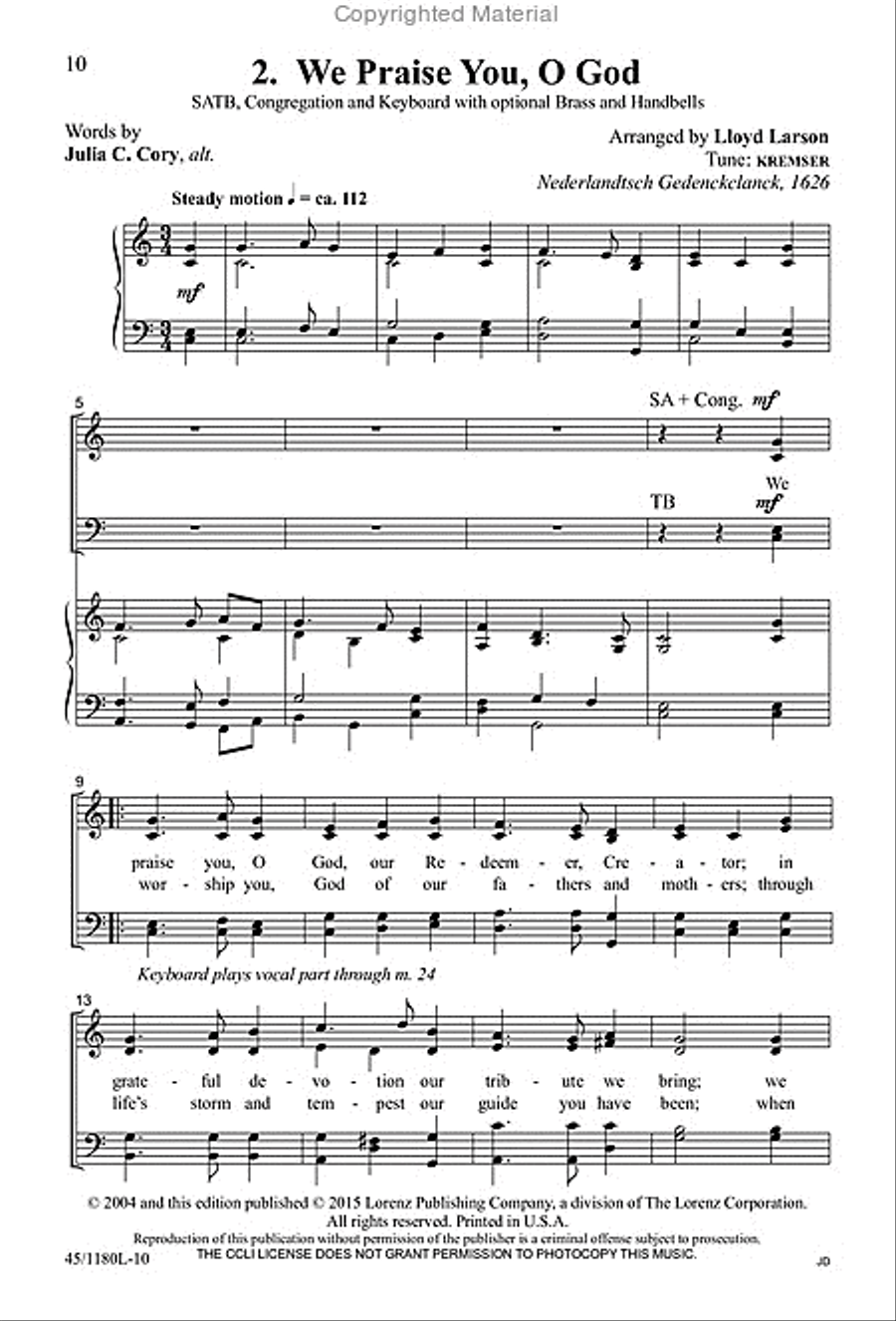 All Together Now All Together Now 4-Part scores gallery preview page 6