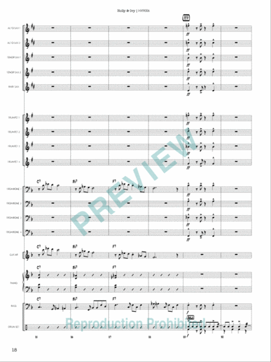 Holly & Ivy Holly & Ivy Jazz Ensemble scores gallery preview page 19