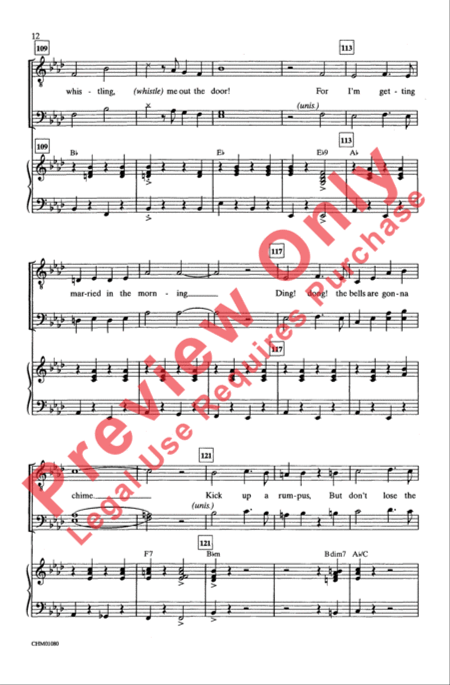 Get Me to the Church on Time Men's Choir scores gallery preview page 11