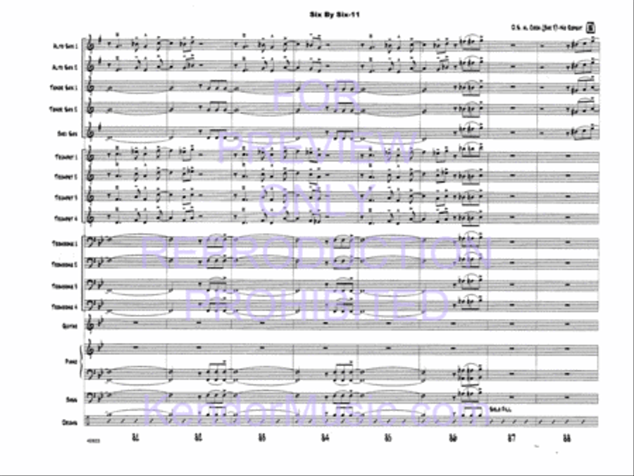 Six By Six Six By Six Jazz Ensemble scores gallery preview page 13
