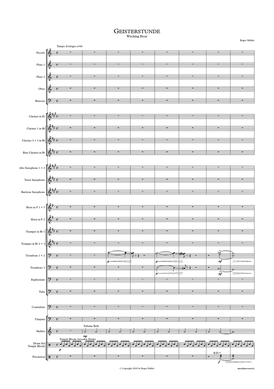 Witching Hour Witching Hour Concert Band scores gallery preview page 4