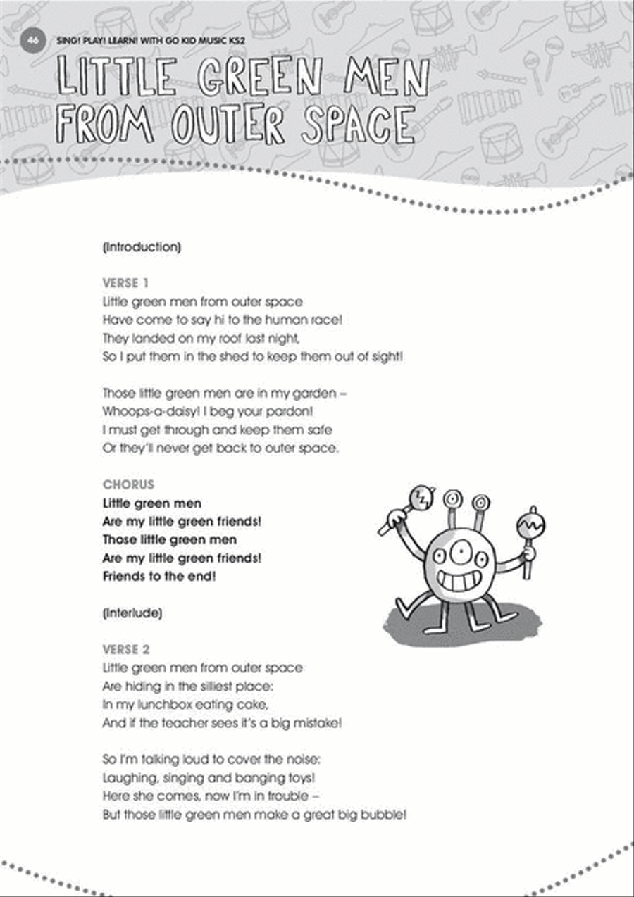 Sing! Play! Learn! with Go Kid Music - Key Stage 2 Book and DVD scores gallery preview page 4
