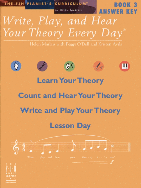 Write, Play, and Hear Your Theory Every Day Answer Key, Book 3