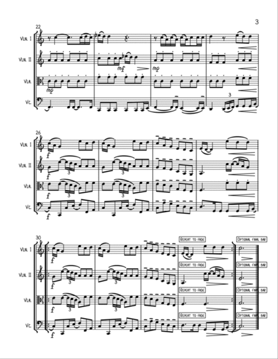 (you Make Me Feel Like) A Natural Woman String Quartet scores gallery preview page 3