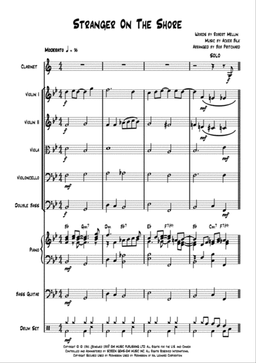Stranger on the shore clarinet discount