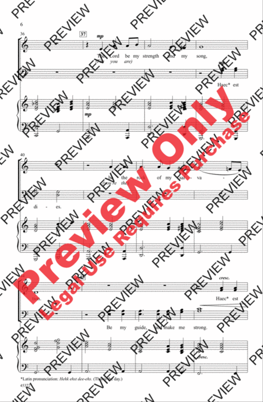 This Is the Day! 4-Part scores gallery preview page 6