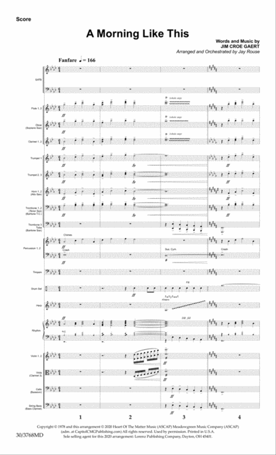 A Morning Like This - Orchestral Score and CD with Printable Parts Choir scores gallery preview page 3