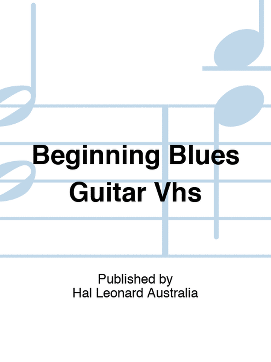 Beginning Blues Guitar Vhs