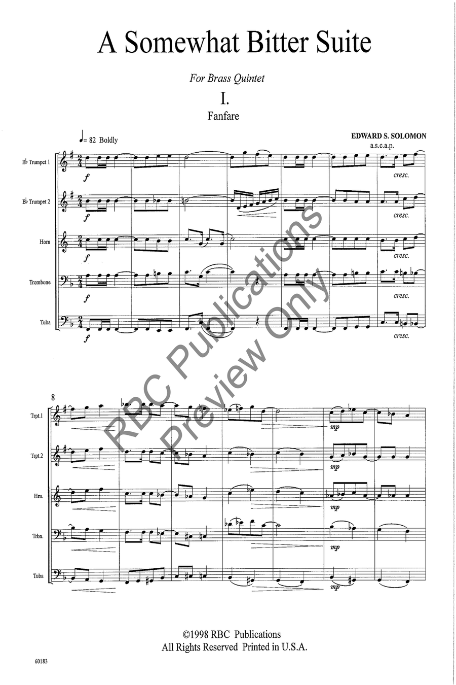 Somewhat Bitter Suite Somewhat Bitter Suite Choir scores gallery preview page 3