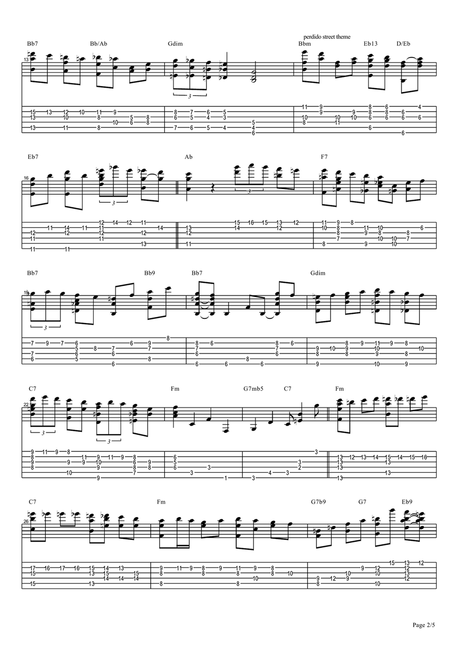 Donna Lee Donna Lee Electric Guitar scores gallery preview page 2