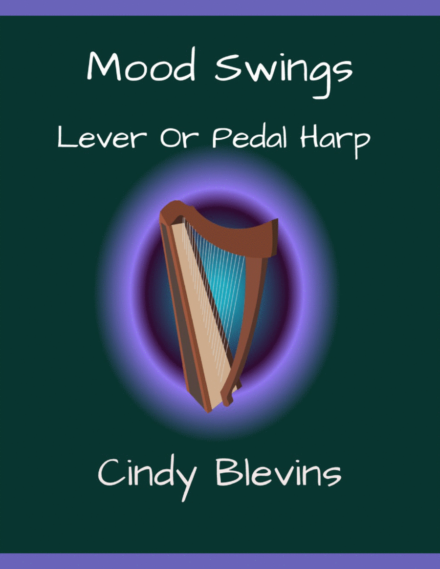 Mood Swings, original solo for Lever or Pedal Harp Pedal Harp scores gallery preview page 1