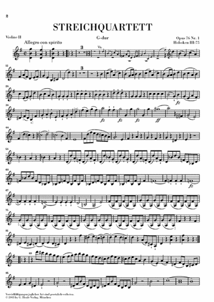String Quartets – Volume X Op. 76