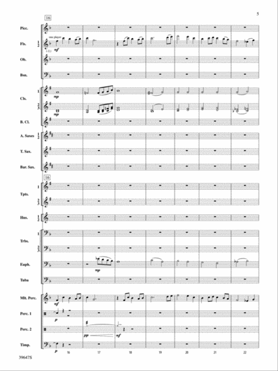 Oak Island Odyssey: Score Concert Band scores gallery preview page 5