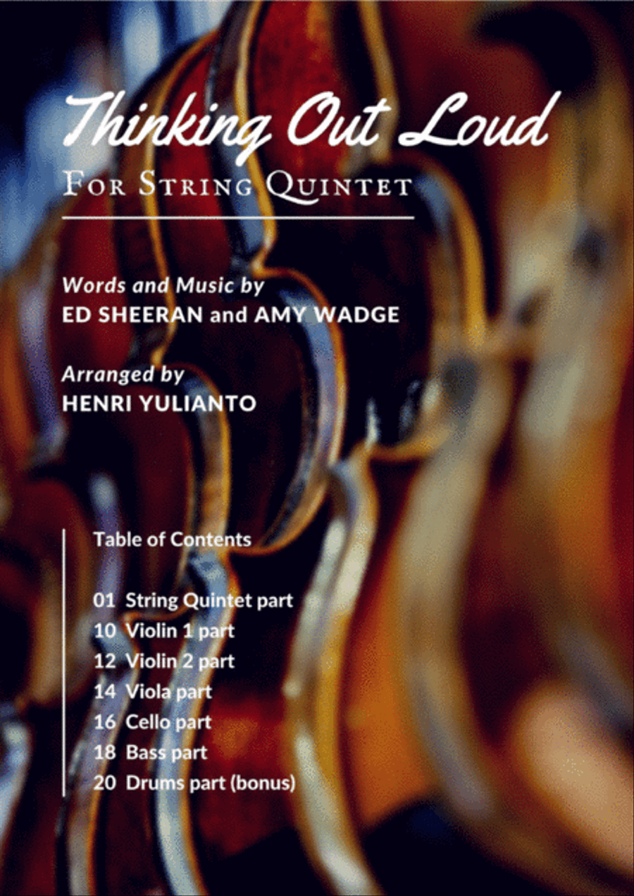 Thinking Out Loud String Quartet scores gallery preview page 1