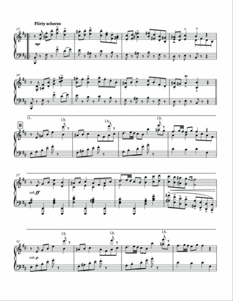 Bonetrousle (Undertale Piano Collections) Piano Solo scores gallery preview page 3