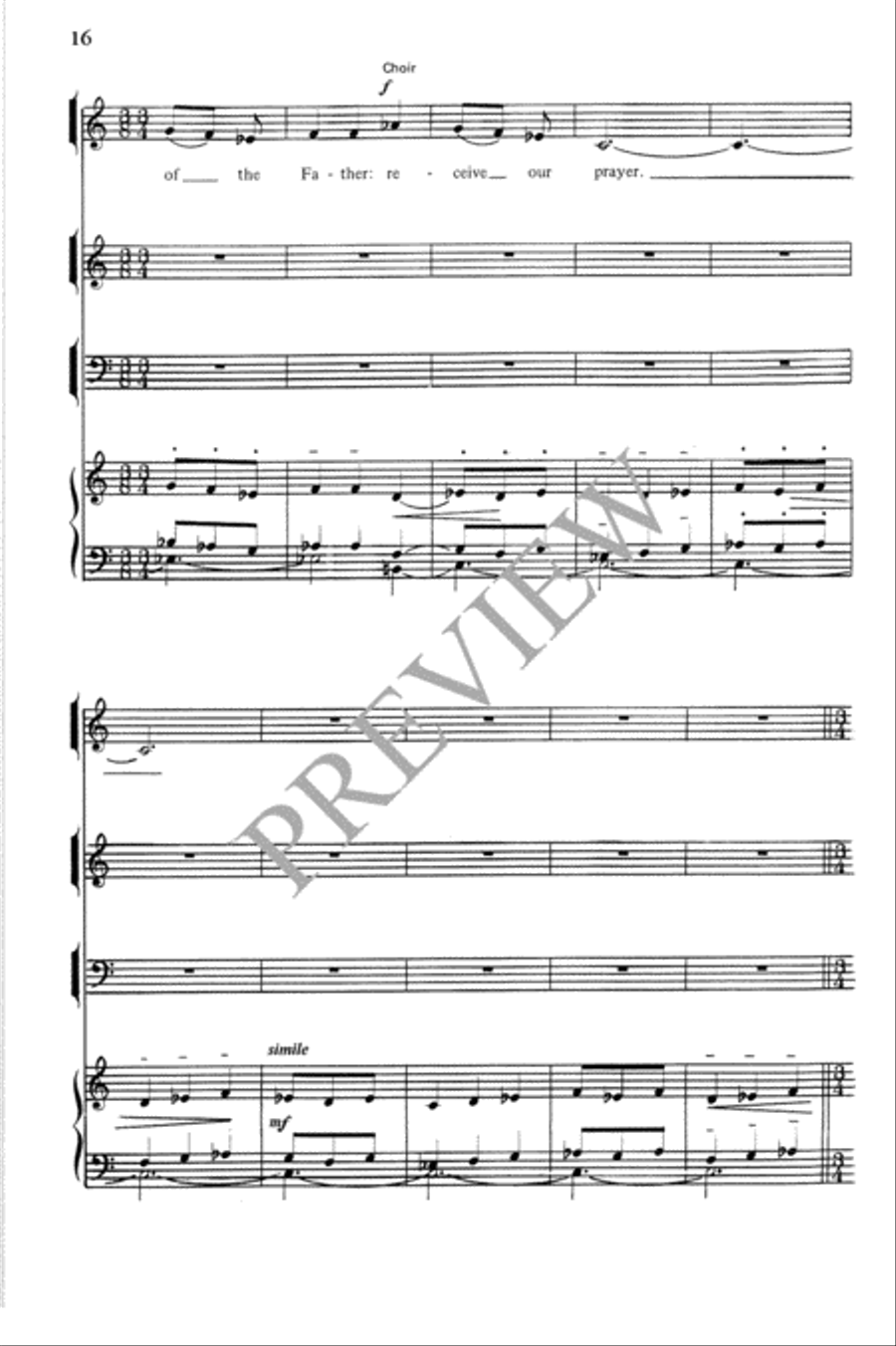 Festive Mass Festive Mass Unison Choir scores gallery preview page 17