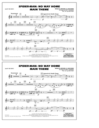 Spider-Man: No Way Home Main Theme (arr. Conaway) - 2nd Bb Trumpet