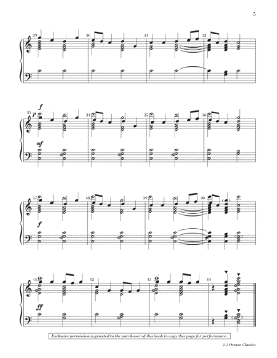 2-3 Octave Classics (Reproducible) 3-Octaves scores gallery preview page 8