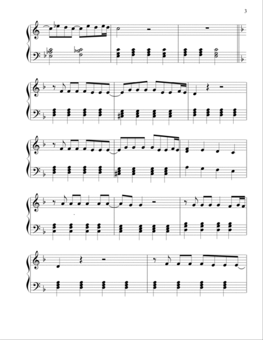 S.o.s. S.o.s. Easy Piano scores gallery preview page 3