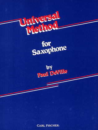 Book cover for Universal Method for Saxophone