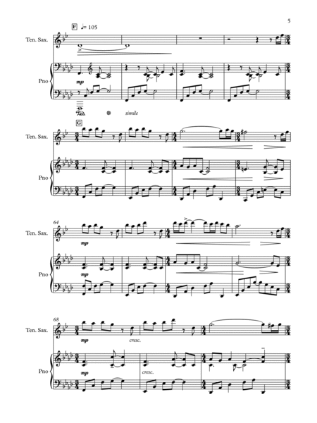 Enigma (Tenor Saxophone & Piano) image number null