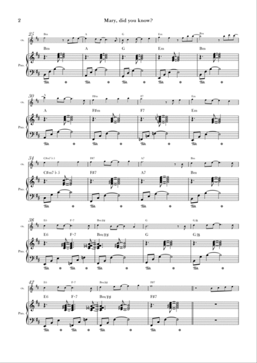 Mary, Did You Know? Piano scores gallery preview page 2