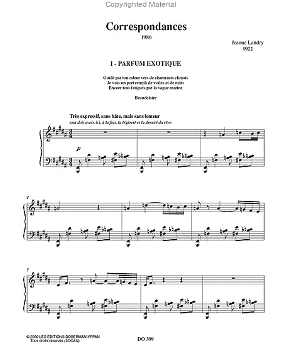 Correspondances Correspondances Piano Solo scores gallery preview page 2