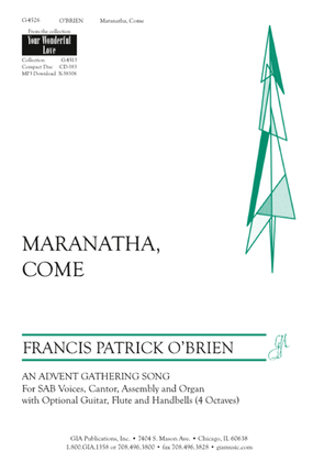 Maranatha, Come - Instrument edition