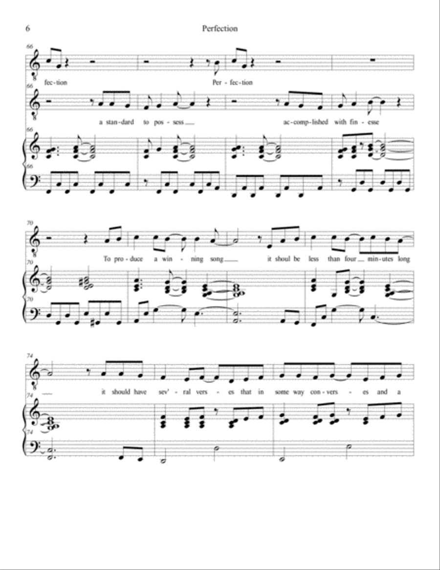 Perfection Voice Solo scores gallery preview page 6