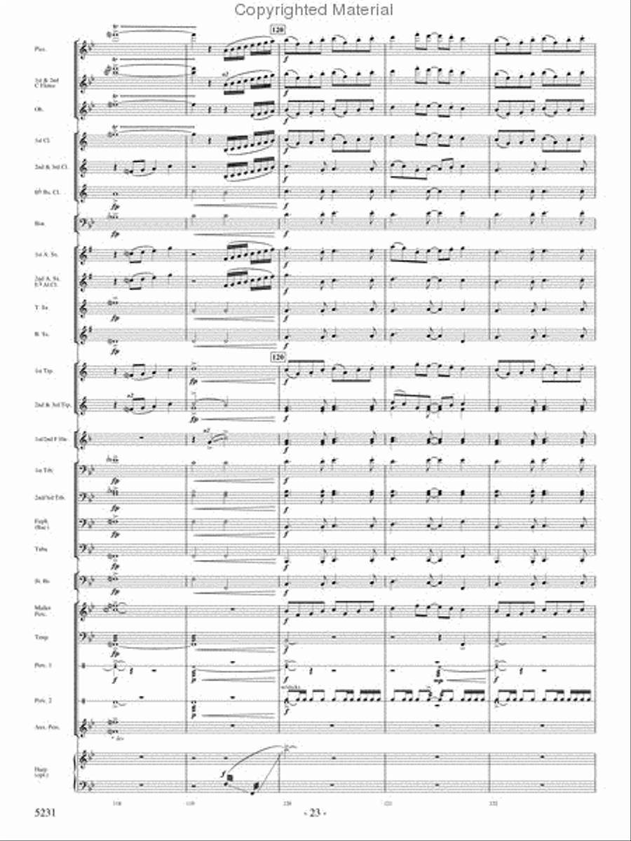 Pilatus: Mountain of Dragons Concert Band scores gallery preview page 21