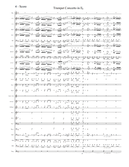 Neruda - Trumpet Concerto in E-flat transcribed for Concert Band in 3 movements (Score and Parts) image number null