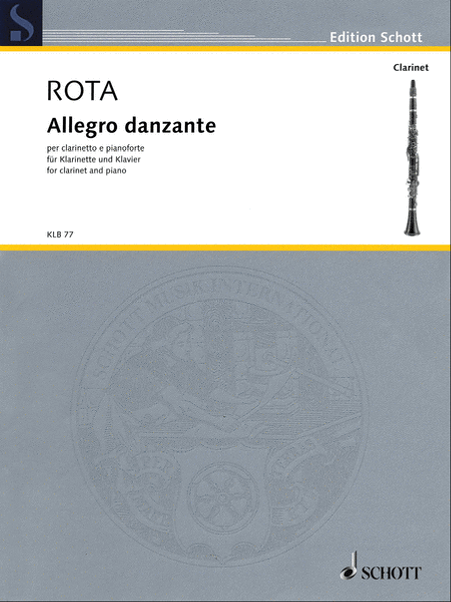 Allegro danzante Clarinet Solo scores gallery preview page 1