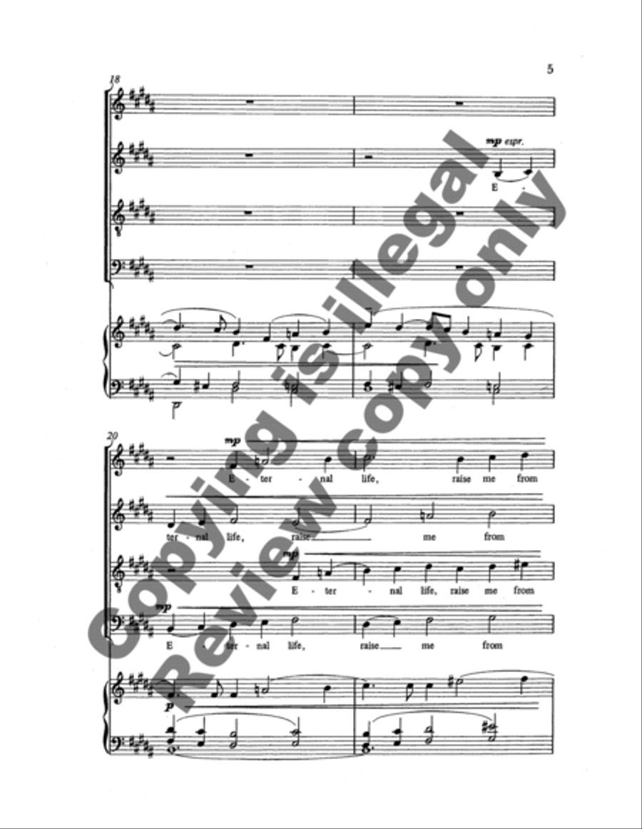 Eternal Light, Shine in My Heart 4-Part scores gallery preview page 9
