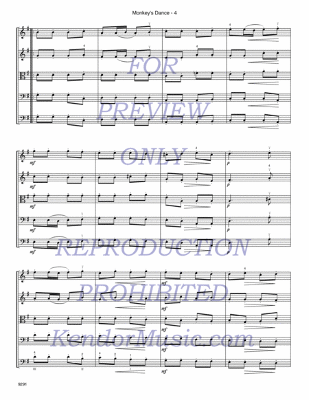 Monkey's Dance (from The Fairy Queen Suite, No. 2) (Full Score)