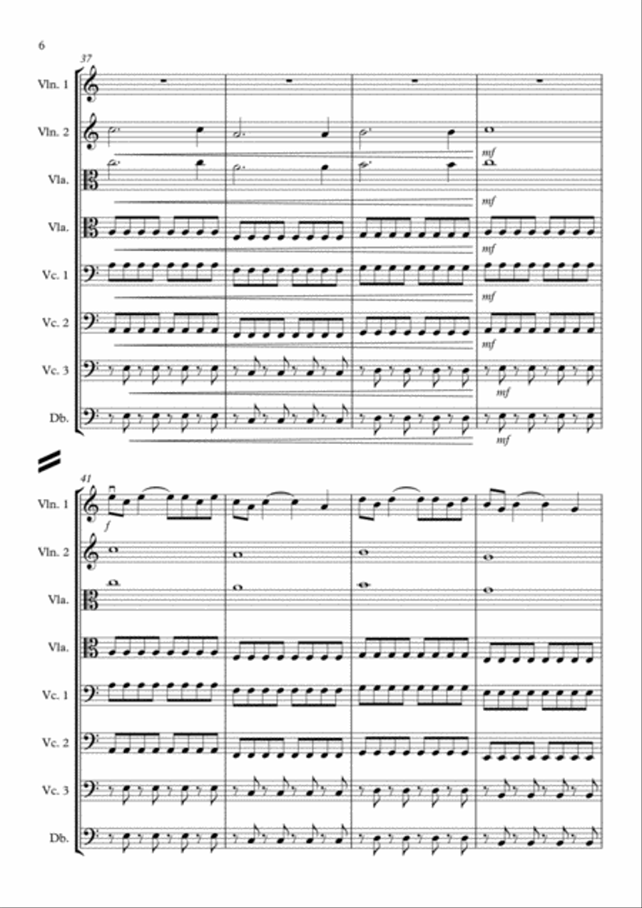 Swell - Easy-to-Play String Ensemble String Quartet scores gallery preview page 6