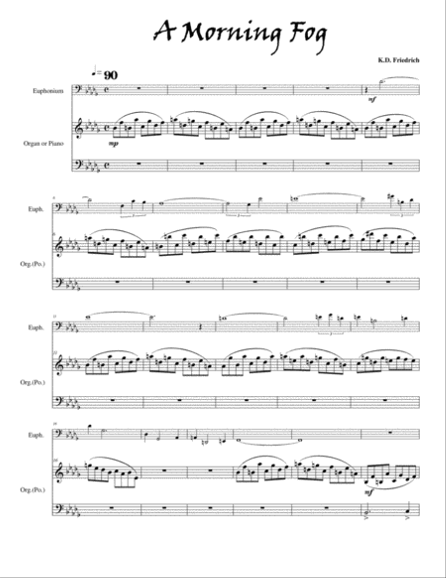 A Morning Fog Small Ensemble scores gallery preview page 1