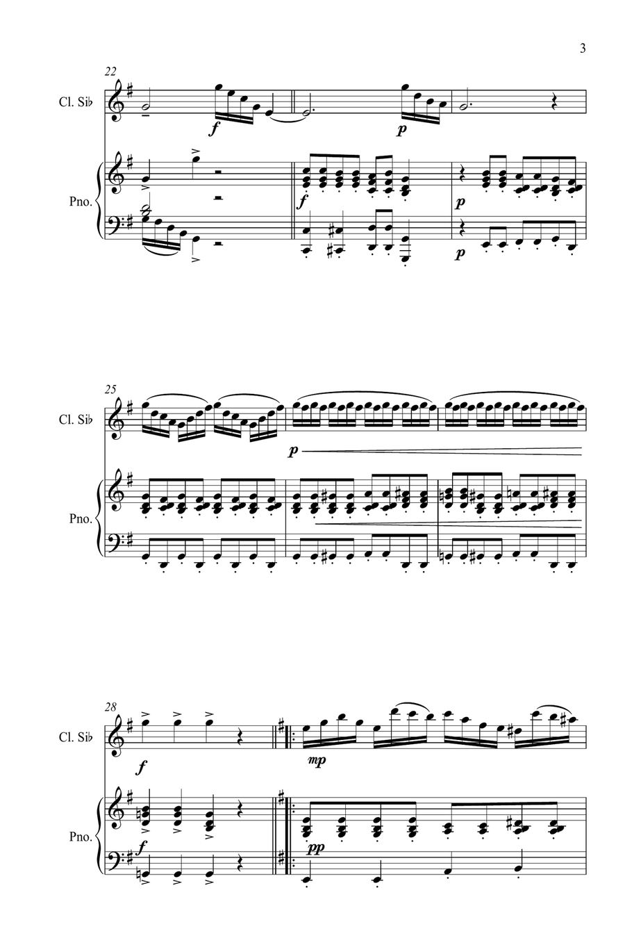Espièglerie Espièglerie Clarinet Solo scores gallery preview page 3