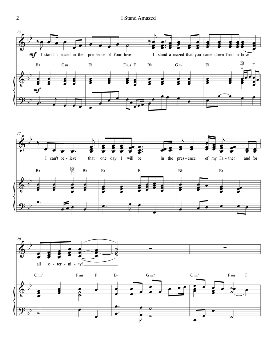 I Stand Amazed I Stand Amazed SSA scores gallery preview page 2