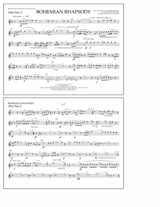 Bohemian Rhapsody - Alto Sax 2