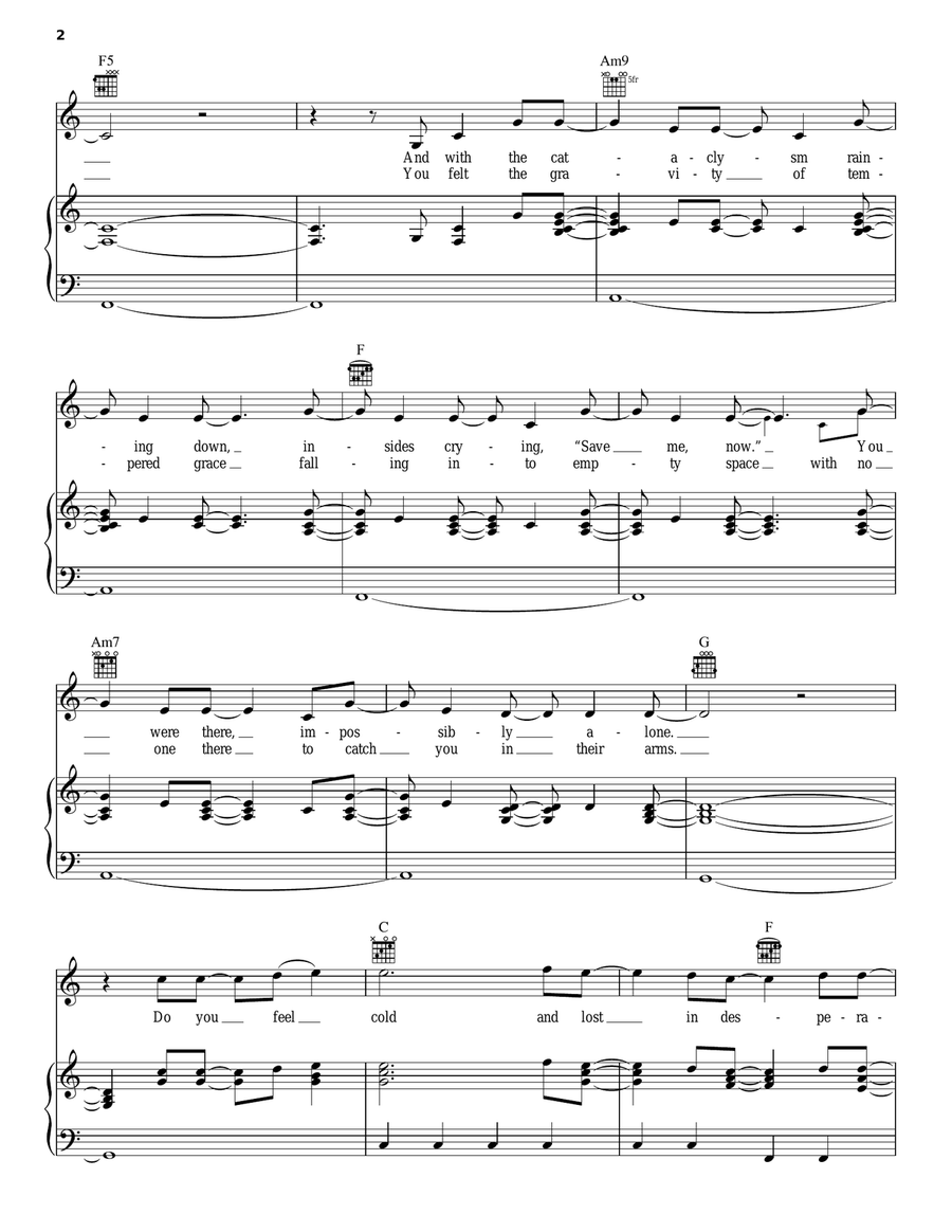 Iridescent Iridescent Piano, Vocal, Guitar scores gallery preview page 2