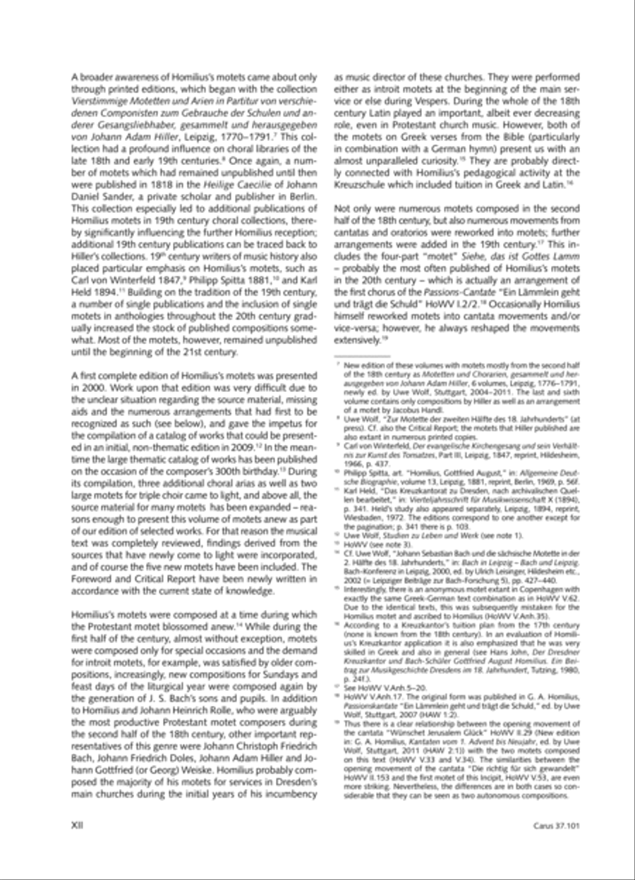 Homilius: Complete Motets. Selected Works. New Edition 2014 4-Part scores gallery preview page 11