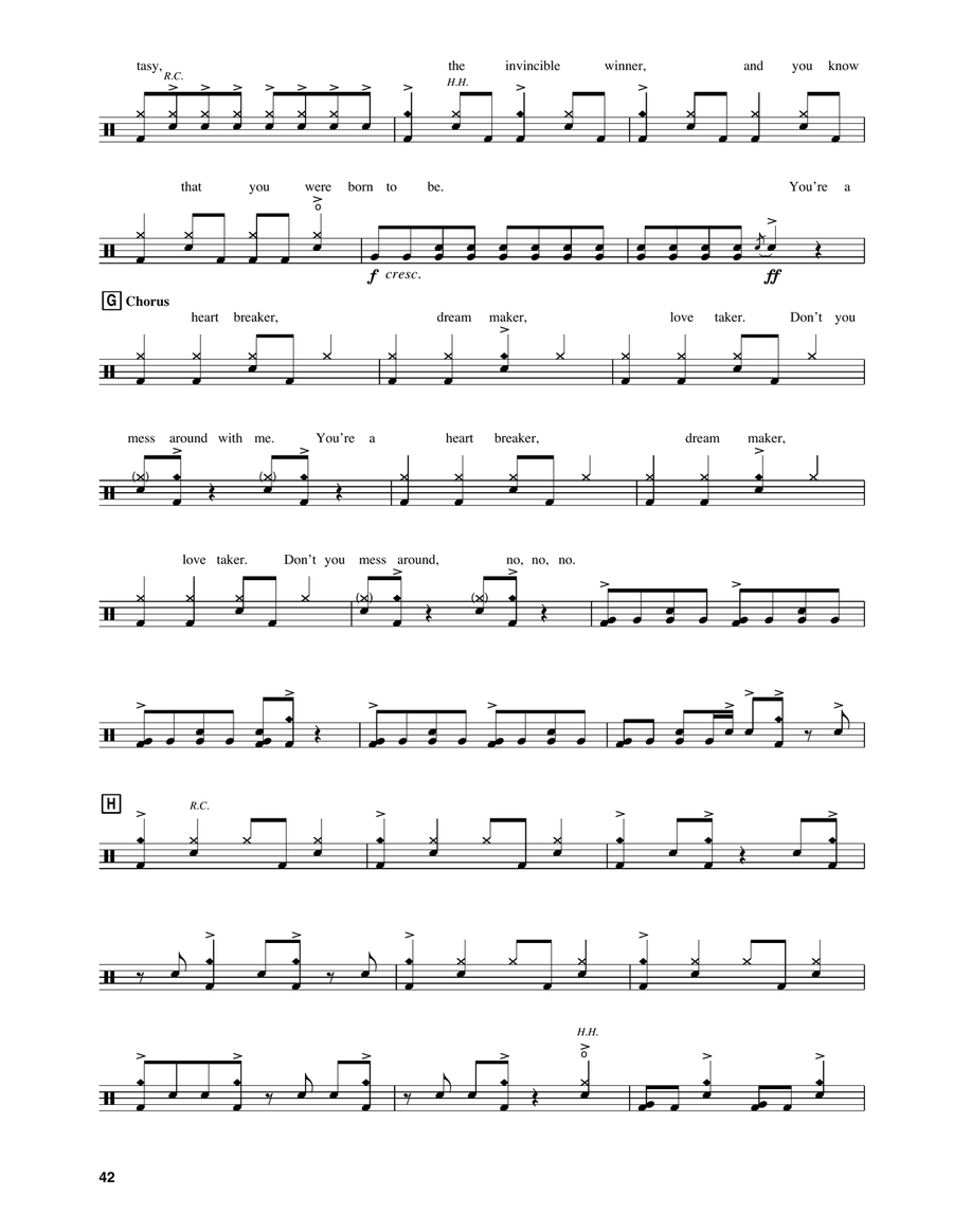 Heartbreaker Drum Set scores gallery preview page 3