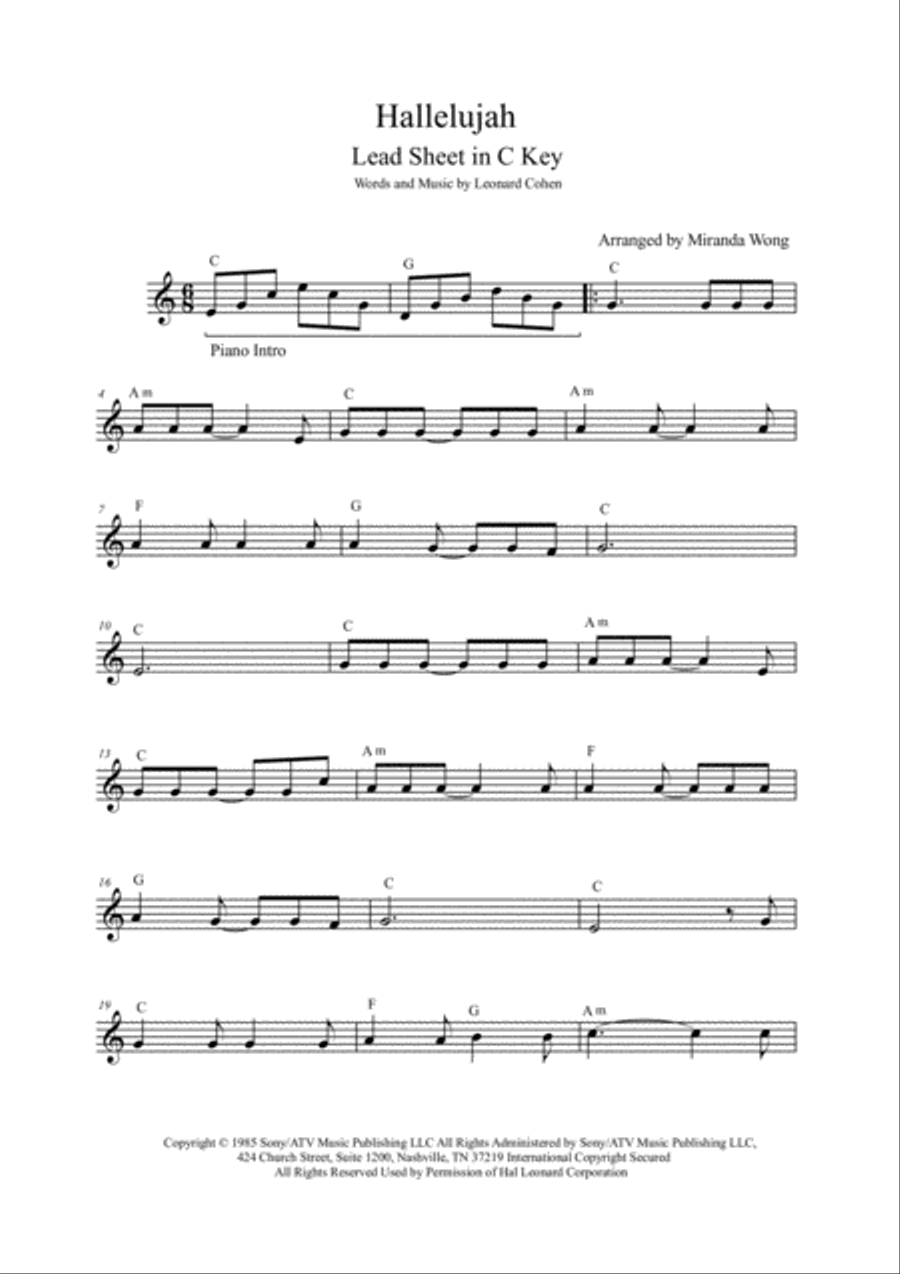 Hallelujah Hallelujah Piano Trio scores gallery preview page 4